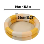Diameter 90cm Inflatable Swimming Pool Baby Toys Fshion Retro Thickened Ocean Balls Tent Toys For Children Summer Toy 2
