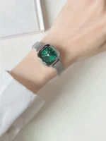 Fashion Women Small Dial Quartz Mesh Strap Watch 4