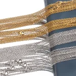 10pcs 50cm 2mm Gold Color Stainless Steel Link Chains Necklaces Fashion Jewelry Cuban Chains Wholesale Chain DIY Crafts Supplies 5