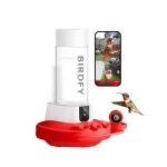 Hummingbird Feeder with Dual Cameras AI Identify - 2K HD Smart Cameras Close-Up Bird Video/Live Watching Instant Notifications