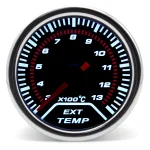 2" 52mm Exhaust Gas Temperature Gauge Auto Car LED EGT Voltmeter Tachometer Turbo Boost Oil Water Temp Gauge For Car Racing 12V 2