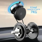 Magnetic Suction Phone Mount 360° Adjustable Vacuum Foldable Phone Holder Car Mounted Adsorption Bracket Universal Car Bracket 3
