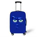 Funny Expression  Printed Suitcase Cover Ladies Travel Out Elastic Luggage Protective Cover Dust Cover Luggage Case 6