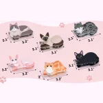 1/2/3/5pcs cat hairpin lady cute little hairpin short long hair hairpin for daughter lover girl school partner 6