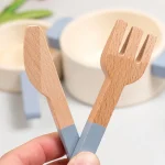 children's Wooden  simulation kitchen toys, early education educational toys, simulation pots and pans, food, role-play chef 4