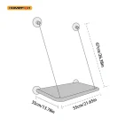 Ultra-Soft Cat Window Hammock Cloud Like Cozy Bed For Napping-Secure Mounting Space Saving Ideal For Enjoying Scenery 4