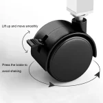 Small Office Desk Adjustable Height Side Mobile Stand Up Desk with Wheels  Portable Rolling Desks Laptop Computer Bedside 5