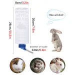 1 PC 1000ml Random Color Small Animals Drinker Auto Drinking Hangable Water Bottle for Rabbit Guinea Pig Parrot Rabbit Feeder 4