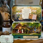 DIY Wood DollHouses Handmade Funny Box Theatre Miniature Box Cute Doll Houses 3D Puzzle Assembly Kits Gift Wooden Toys For Girls 4