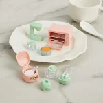 1:12 Scale Dollhouse Kitchen Accessories Set, Realistic Microwave & Rice Cooker Miniatures, Pretend Play Food Maker Toy 5