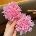 2 little girls pink cute headband hair accessories for children 3