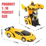 Electric RC Car 2 In 1 Transformation Robots Sports Vehicle Model Robots Boys Toys Remote Cool RC Deformation Cars Kid Toy Gifts 5