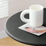 Nordic Style Coffee Table Moving Side Table Sofa End Table Luxurious Elegant Small Round Table for Home Simple Nightstand 5