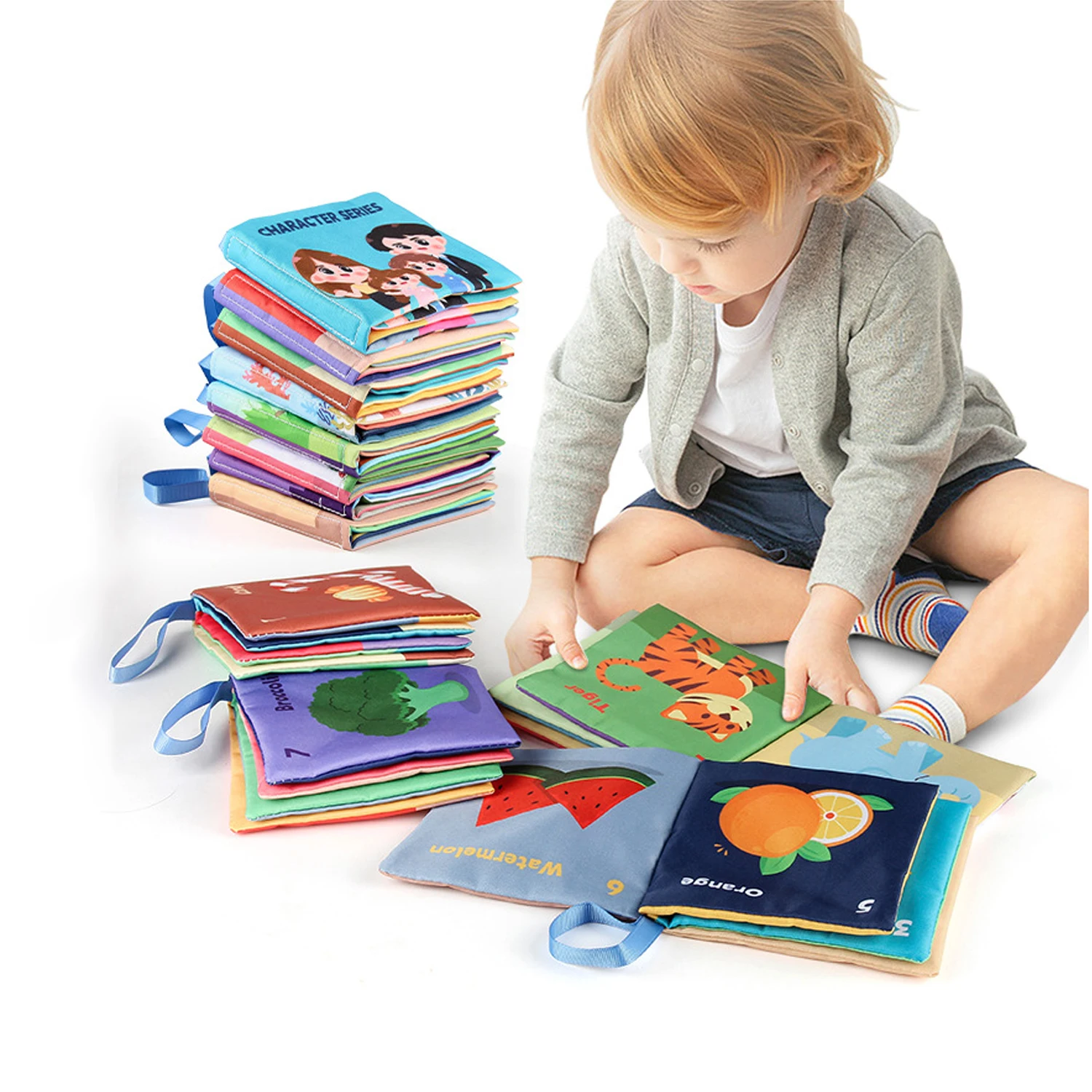 Soft Baby Books toys Montessori 3D Touch Feel High Contrast Cloth Book Sensory Early Learning games for kids Educational toys Soft Baby Books toys Montessori 3D Touch Feel High Contrast Cloth Book Sensory Early Learning games for kids Educational toys