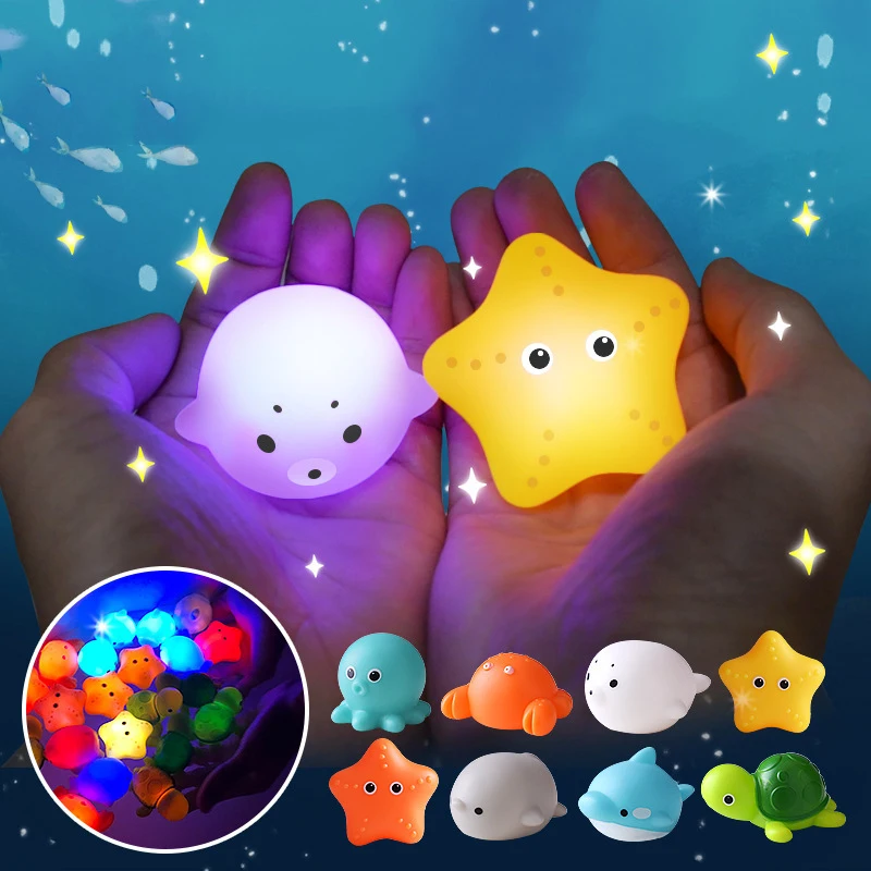Glowable Animal Washing Water Set Floating Water Light Net Fishing Fish Playing Water Toys Children's Baby Bath Toys Floating Glowable Animal Washing Water Set Floating Water Light Net Fishing Fish Playing Water Toys Children's Baby Bath Toys Floating