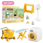 1:12 Miniature Furniture Forest Family Kitchen Toy Dining Table Dollhouse Accessories Bathroom Pretend Play For Girl Gifts Toys 2