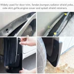 8mm Plastic Rivets Fasteners Screw Car Bumper Fender Black Rivet Car Fastener Clips for Toyota Focus Kia Nissan Yamaha 3