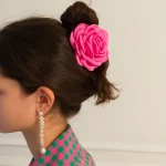 1/2/6pcs Stereoscopic Rose Flower Hair Clip Fpr Women Elegant Back of The Head Hair Shark Clip Fashionable Girl Hair Accessories 6