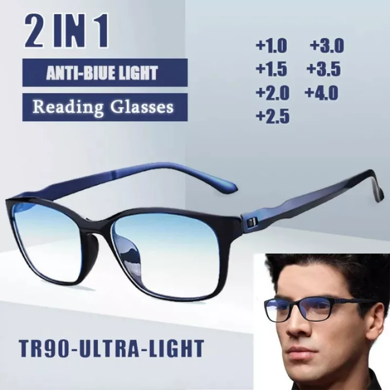 FG New Reading Glasses Men Anti Blue Presbyopic Eyeglasses Antifatigue Computer Eyewear +0.0 +1.0 +1.5 +2.0 +2.5 +3.0 +3.5 +4.0 FG New Reading Glasses Men Anti Blue Presbyopic Eyeglasses Antifatigue Computer Eyewear +0.0 +1.0 +1.5 +2.0 +2.5 +3.0 +3.5 +4.0