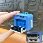 1/2Pcs Retro Recorder Keychain 15S Recorder Cassette Tape Keyring Student Bag Pendant Couple Friends Gift 5