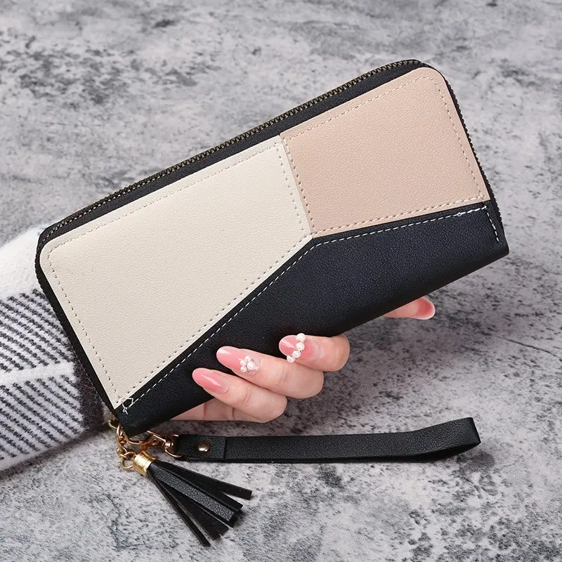 Fashion Zipper Wallets Womens Long Purses Handbags Coin Purse Cards Holder PU Leather Billfold Wallet Fashion Zipper Wallets Womens Long Purses Handbags Coin Purse Cards Holder PU Leather Billfold Wallet