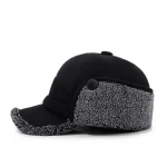 Autumn and Winter New Warm Lei Feng Hat Men's Father Outdoor Leisure Thickened in The Elderly Fleece Hat Baseball Cap Ear Cap 3