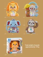 Cartoon Animal Electronic Keyboard, Lighting Music Piano Multi-mode Sound Effect Switching, Puzzle Early Education Toys for 3+ 5