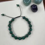 4 Styles Fashionable Malachite Bracelet, Natural Stone Beads Bracelet for Men and Women Valentine's Day Gift 5