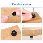 8/80Pcs Rubber Pads Floor Protectors Non-slip Cutting Board Furniture Bumper Gasket Table Chair Leg Cover Furniture Hardware Mat 6