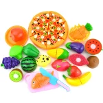 Children Pretend Goodies Play Simulated Kitchen Toys Plastic Cutting Food Kids Toy Object Cognition Boys Girl Birthday Gifts TMZ 4
