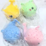 Baby Bath Toys Sponge Water Absorbing Whale Squeezing Stress Relief Toys Summer Swimming Play Water Toy for Children Squishy Kid 3