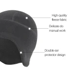 Fleece Earflap Hat Cycling Autumn Winter Skiing Soft Women Men Beanie Warm Mountaineering Windproof Hiking Commuting Unisex Cap 3