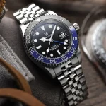 PAGANI DESIGN PD-1662 Luxury GMT Men Mechanical Wristwatch Sapphire Glass Stainless Steel 100M Waterproof Automatic Watches 4