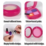 Children Simulation Cosmetics Girl Toys Pretend Princess Makeup Games Lipstick Nail Polish Play Home Model Toys For Girls Gifts 5