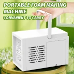 10 hole fully automatic bubble blowing handheld electric bubble machine toy outdoor birthday without battery and bubble water 4