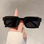 New Men Vintage Rectangle Frame Sunglasses Fashion Retro Sun Glasses Luxury Brand Design Glasses UV400 Eyewear Women Goggles 6