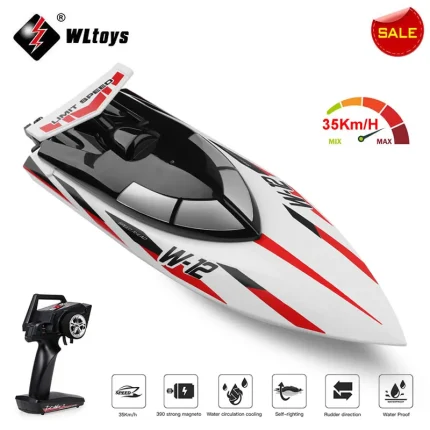WLtoys WL 912-A RC Racing Boat 35KM/H High Speed 2.4GHz Remote Control Toys Capsize Protection Speedboat BoatsToy Boys Kids Gift