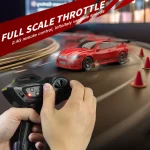 KF20 1/64 High Speed Drift RC Car 2.4G 4WD Remote Control Desktop Mini GTR Racing Model Cars for Boys Kids Toy Gift 3