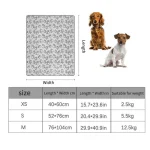 Winter Soft Dog Blanket Washable, Cat Blanket for Indoor Cats Mat Large Medium Small Dog Gifts Puppy Essentials (Grey) Bed 5
