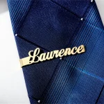 Custom Name Tie Clips Stainless Steel Nameplate Jewelry Personalized Letter Clasp Cufflinks Steamship Wedding Gift Dropshipping 4