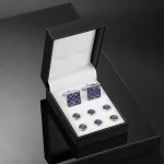 Cufflinks And Studs Set Shirt Studs And Cufflinks For Mens Classic French Shirt Cufflinks Wedding Gifts Men Accessories Tie Clip 2