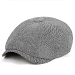 Retro Newsboy Caps Men British Painters Hats Autumn Winter Berets Herringbone Flat Cap Hip Hop Berets 4