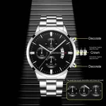 Fashion Men Watch Luxury Calendar Quartz Wrist Watch Business Watches Man Clock Male Bracelet Wristwatch 2