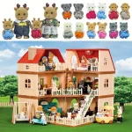 Toys Doll Forest Family Montessori Kitchen Miniature Doll House 1/12 Toy Kitchen Accessories Dollhouse Furniture Toys for Girls 5