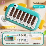 Baby Music instruments Montessori Electronic Multifunctional Music Pocket Piano Keyboard Toy Learning Educational Games for Kids 6