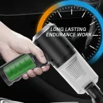1pc Wireless Vacuum Cleaner Dual Use for Home and Car 120W High Power Powerful Vacuum Cleaner Black 5