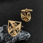 High-end Anchor Rudder Men's Cufflinks Personality Business French Shirts Cuff Links Tie Clip Lapel Pin Navy Style Gifts for Men