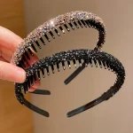 2/6Pieces of Children's Toothed Rhinestone Non-Slip Headbands Do Not Strangle the Head 4