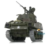 Henglong 1:16 RC Tank 3898 7.0 M4A3 Sherman Metal Tracks 2.4G RTR Simulation Battle Toy for Adults Collectible 6