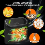 Car Trash Can (with Lid) Contains 60 (300) Garbage Bags, Small Car Trash Can, Leak-proof Mini Car Accessories 5